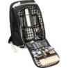 Picknickrucksack mit integrierter Kühltasche - Schwarz