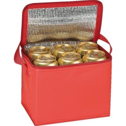 Kühltasche für 6 Dosen à 0,5l - Rot