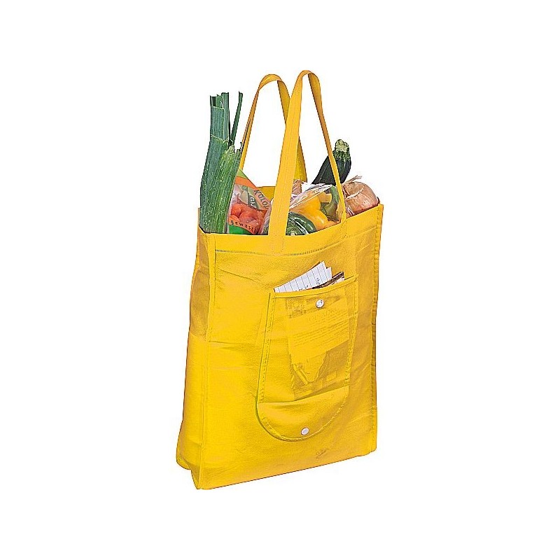 Faltbare Non Woven Einkaufstasche - Gelb