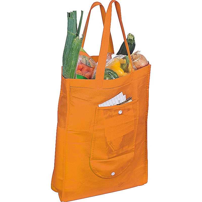 Faltbare Non Woven Einkaufstasche - Orange