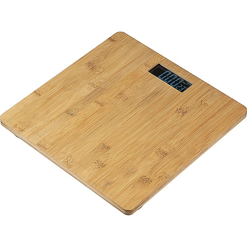 Personenwaage aus Bambus - Beige