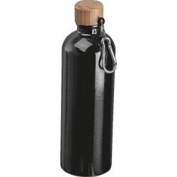 Edelstahltrinkflasche mit Karabiner, 750ml