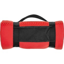 Fleecedecke mit Tragebanderole