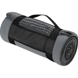 Fleecedecke mit Tragebanderole