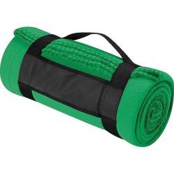 Fleecedecke mit Tragebanderole