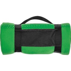 Fleecedecke mit Tragebanderole