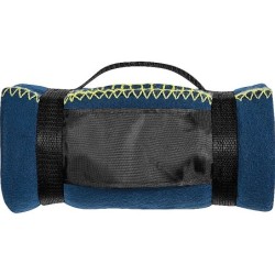 Fleecedecke mit Tragebanderole