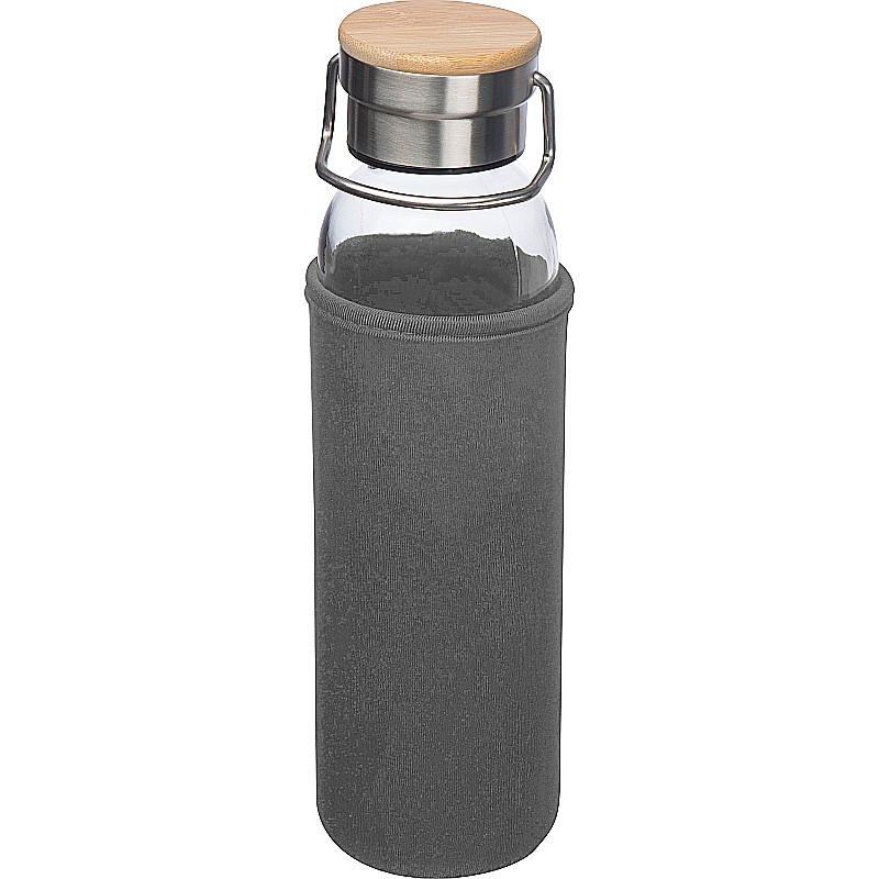 Glasflasche mit Neoprenüberzug 600ml