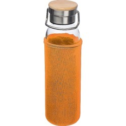 Glasflasche mit Neoprenüberzug 600ml