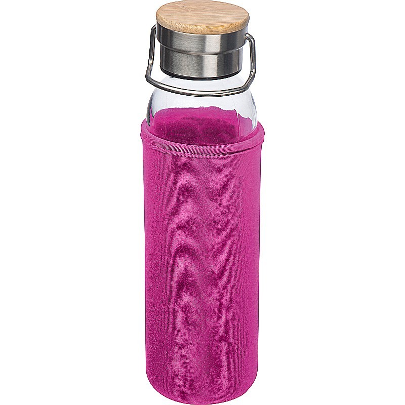 Glasflasche mit Neoprenüberzug 600ml