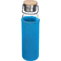 Glasflasche mit Neoprenüberzug 600ml