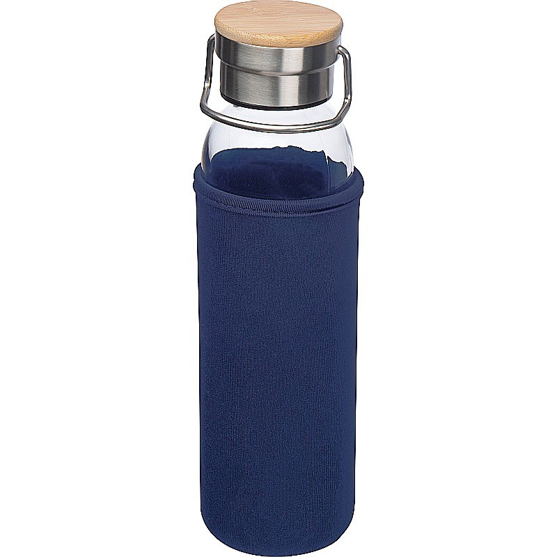 Glasflasche mit Neoprenüberzug 600ml