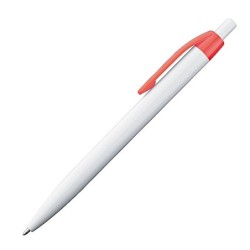 Kunststoffkugelschreiber mit farbigem Clip