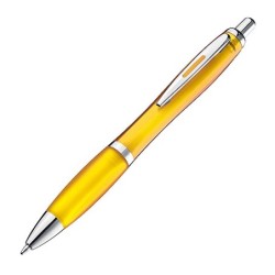 Kugelschreiber mit farbig transparentem Schaft