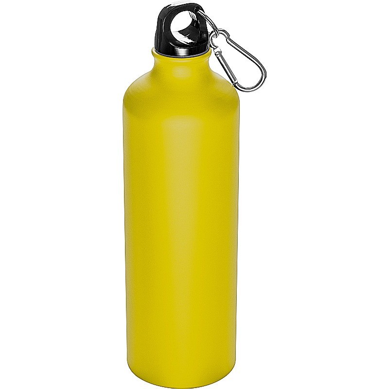 Trinkflasche aus Metall mit Karabinerhaken 800ml