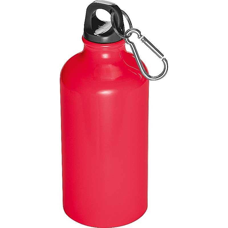Trinkflasche aus Metall mit Karabinerhaken 500ml