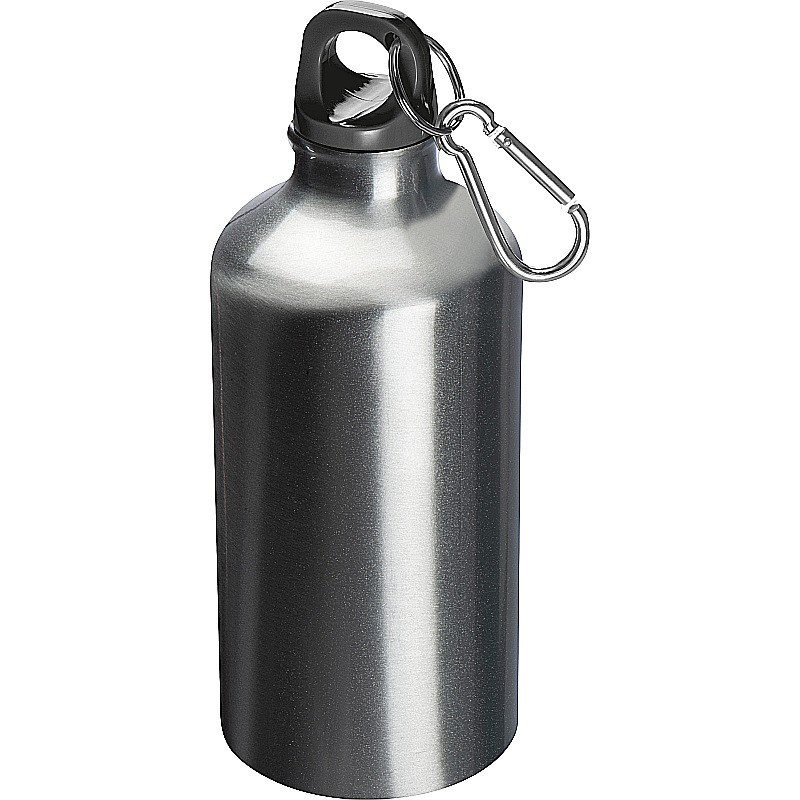 Trinkflasche aus Metall mit Karabinerhaken 500ml