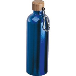 Edelstahltrinkflasche mit Karabiner, 750ml