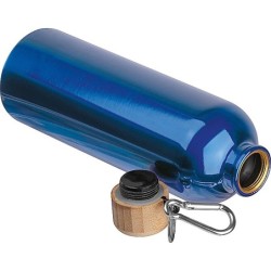 Edelstahltrinkflasche mit Karabiner, 750ml