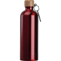 Edelstahltrinkflasche mit Karabiner, 750ml