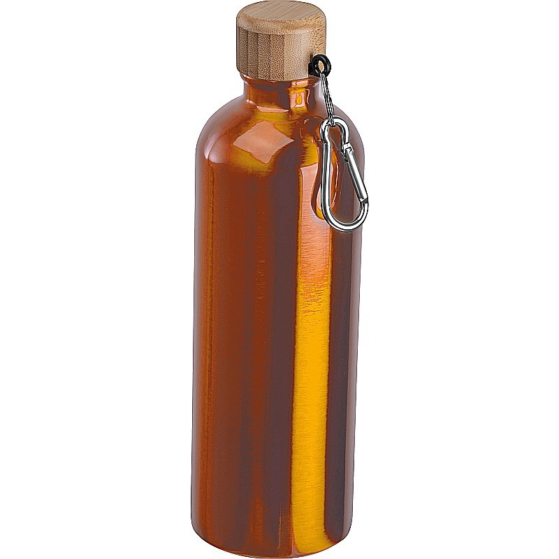 Edelstahltrinkflasche mit Karabiner, 750ml