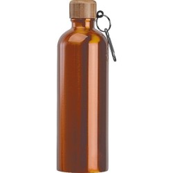 Edelstahltrinkflasche mit Karabiner, 750ml