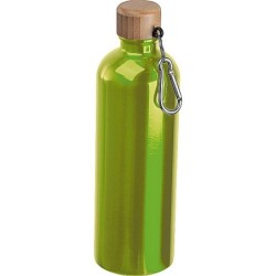 Edelstahltrinkflasche mit Karabiner, 750ml