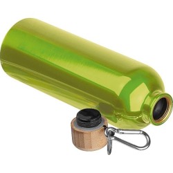 Edelstahltrinkflasche mit Karabiner, 750ml