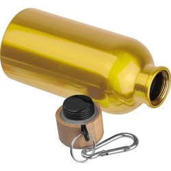 Edelstahltrinkflasche mit Karabiner, 400ml