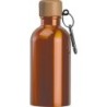 Edelstahltrinkflasche mit Karabiner, 400ml