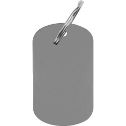 Schlüsselanhänger Metallplättchen