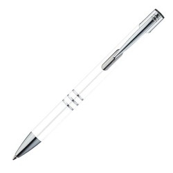 Kugelschreiber aus Metall mit 3 Zierringen