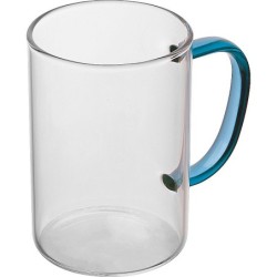 Glastasse mit farbigem Henkel 250ml
