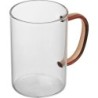 Glastasse mit farbigem Henkel 250ml