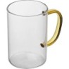 Glastasse mit farbigem Henkel 250ml