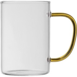 Glastasse mit farbigem Henkel 250ml