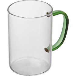 Glastasse mit farbigem Henkel 250ml