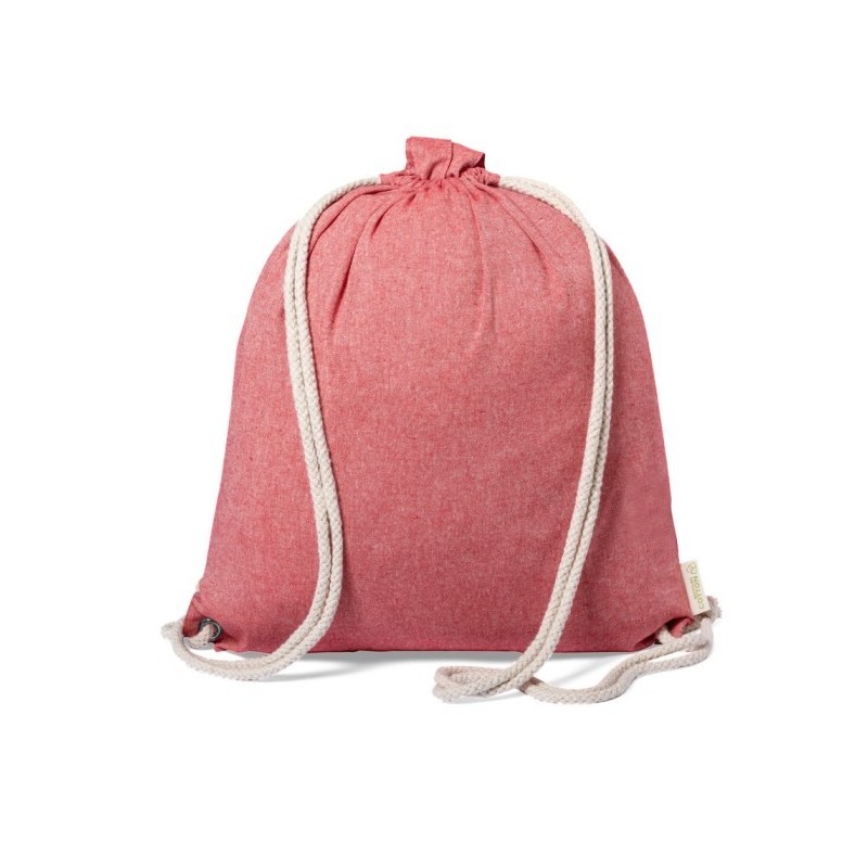 Baumwolltasche 2 in 1, Beutel mit Kordel, Einkaufstasche