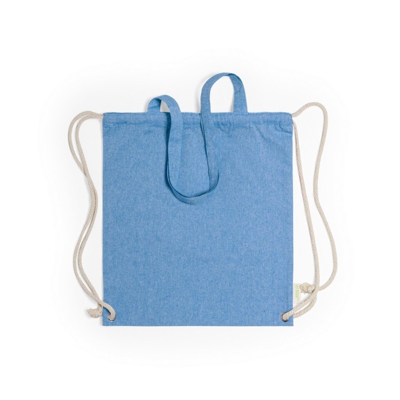 Baumwolltasche 2 in 1, Beutel mit Kordel, Einkaufstasche