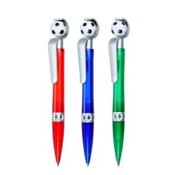 50 Stück Fußball Kugelschreiber aus Plastik - 160019