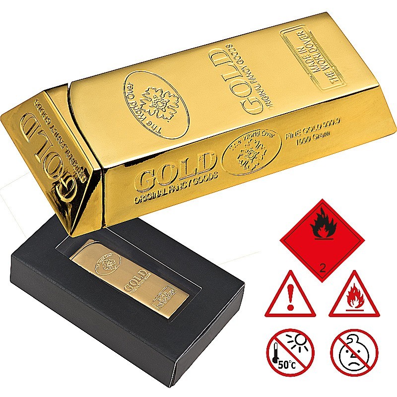 Automatik Feuerzeug "Goldbarren" - Gold