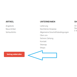 Cancel Button - Widerrufsbutton