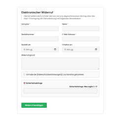 Cancel Button - Widerrufsbutton