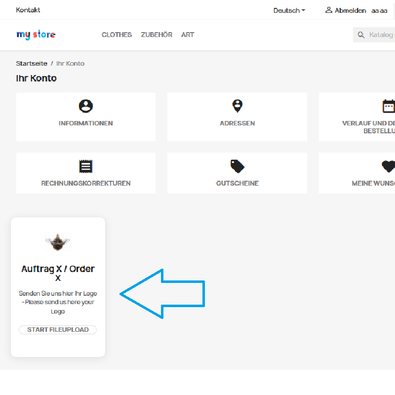 File Upload Area - Dateiübertragung
