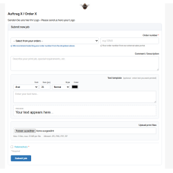 File Upload Area - Dateiübertragung