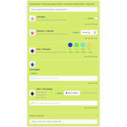 Product Options Extra